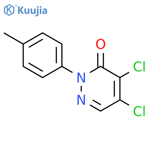 4,5-dichloro-2-(4-methylphenyl)-2,3-dihydropyridazin-3-one structure