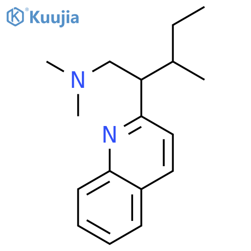 N,N,3-trimethyl-2-(quinolin-2-yl)pentan-1-amine structure