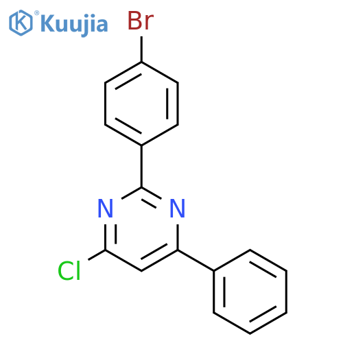 2-(4-Bromo-phenyl)-4-chloro-6-phenyl-pyrimidine structure