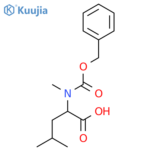 (S)-2-(((Benzyloxy)carbonyl)(methyl)amino)-4-methylpentanoic Acid structure