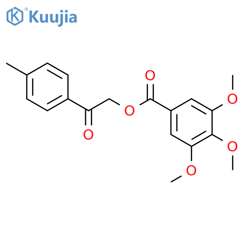 2-(4-methylphenyl)-2-oxoethyl 3,4,5-trimethoxybenzoate structure