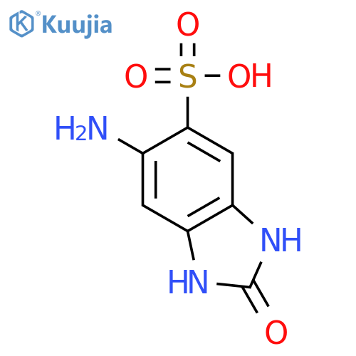 6-Amino-2-oxo-2,3-dihydro-1H-benzoimidazole-5-sulfonic acid structure