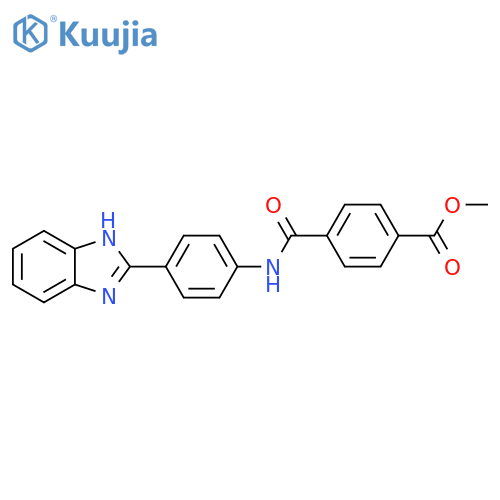 methyl 4-{4-(1H-1,3-benzodiazol-2-yl)phenylcarbamoyl}benzoate structure
