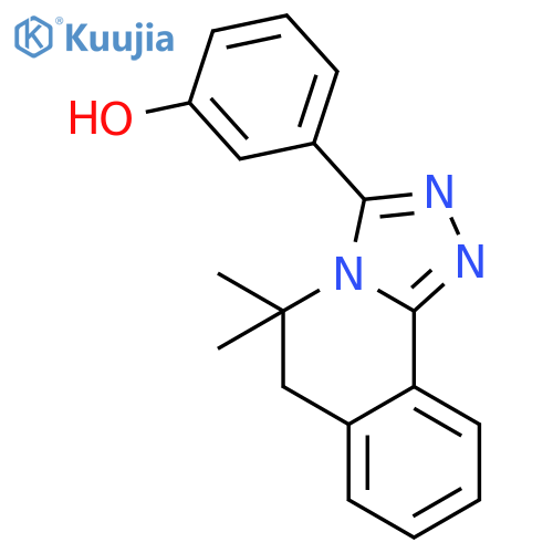3-(5,5-Dimethyl-5,6-dihydro1,2,4triazolo3,4-aisoquinolin-3-yl)phenol structure