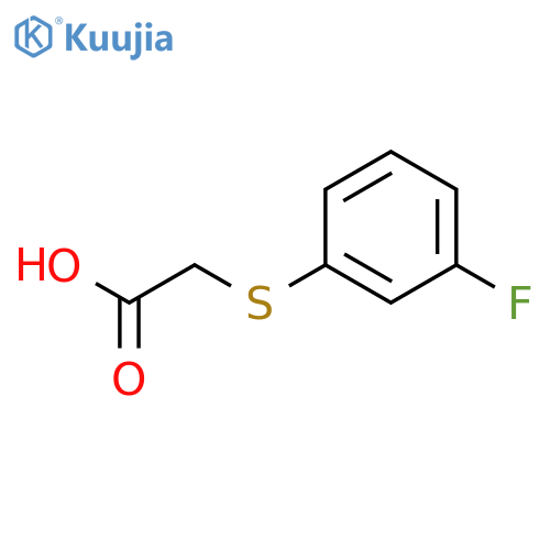 2-(3-fluorophenyl)sulfanylacetic acid structure