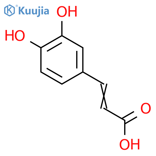 3-(3,4-Dihydroxyphenyl)prop-2-enoic acid structure