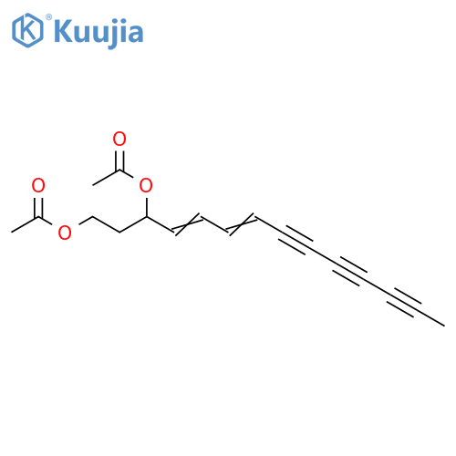 4,6-Tetradecadiene-8,10,12-triyne-1,3-diol, diacetate structure