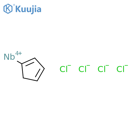 Cyclopentadienylniobium tetrachloride structure