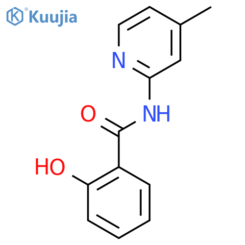 Benzamide, 2-hydroxy-N-(4-methyl-2-pyridinyl)- structure