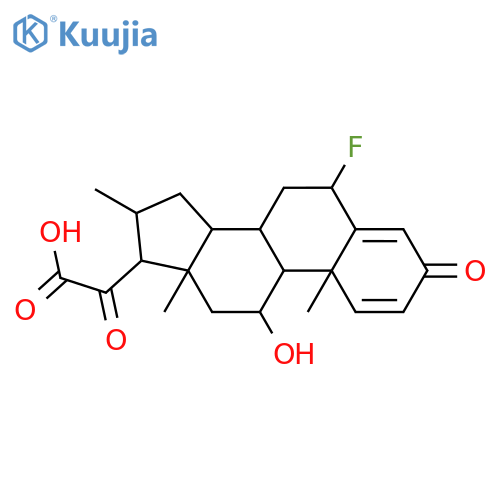Pregna-1,4-dien-21-oicacid, 6-fluoro-11-hydroxy-16-methyl-3,20-dioxo-, (6a,11b,16a)- structure