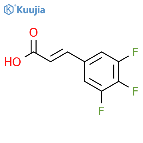 3-(3,4,5-trifluorophenyl)prop-2-enoic acid structure