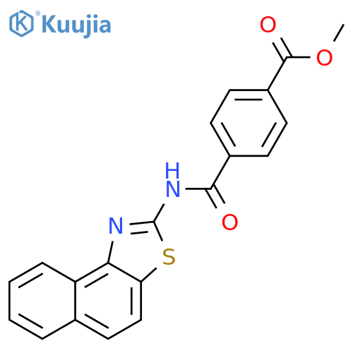 methyl 4-({naphtho1,2-d1,3thiazol-2-yl}carbamoyl)benzoate structure