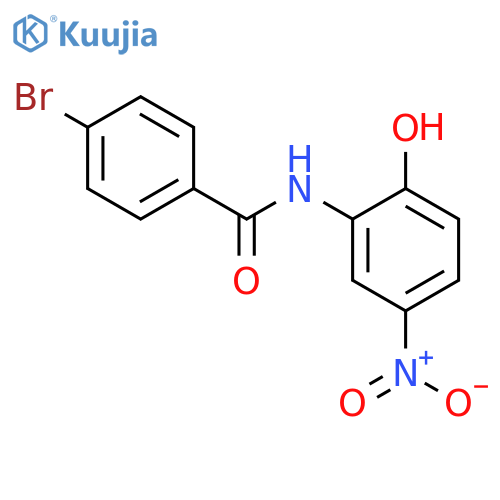 4-bromo-N-(2-hydroxy-5-nitrophenyl)benzamide structure