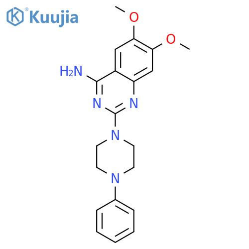 4-Quinazolinamine, 6,7-dimethoxy-2-(4-phenyl-1-piperazinyl)- structure