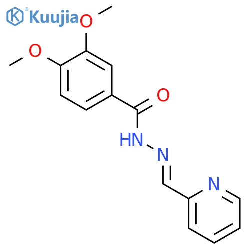 3,4-Dimethoxy-benzoic acid pyridin-2-ylmethylene-hydrazide structure