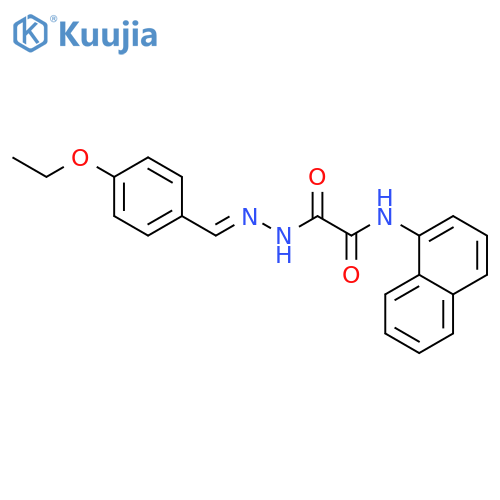 2-(2-(4-Ethoxybenzylidene)hydrazinyl)-N-(naphthalen-1-yl)-2-oxoacetamide structure