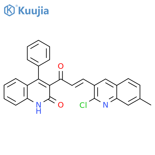 3-[3-(2-Chloro-7-methylquinolin-3-yl)prop-2-enoyl]-4-phenyl-1,2-dihydroquinolin-2-one structure