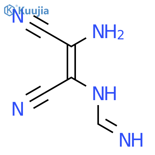 Methanimidamide, N-(2-amino-1,2-dicyanoethenyl)- structure