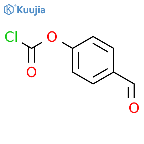 Carbonochloridic acid, 4-formylphenyl ester structure