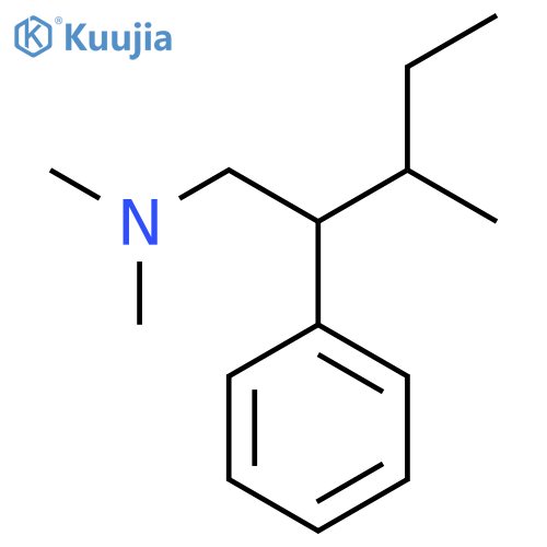N,N,3-trimethyl-2-phenylpentan-1-amine structure