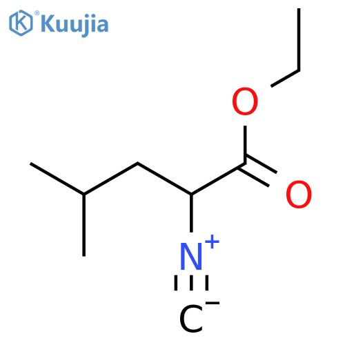 Ethyl 2-isocyano-4-methylpentanoate structure