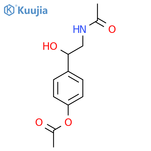 4-(2-Acetamido-1-hydroxyethyl)phenyl acetate structure