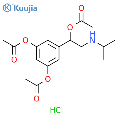 1,3-Benzenediol, 5-[1-(acetyloxy)-2-[(1-methylethyl)amino]ethyl]-, 1,3-diacetate, hydrochloride (1:1) structure
