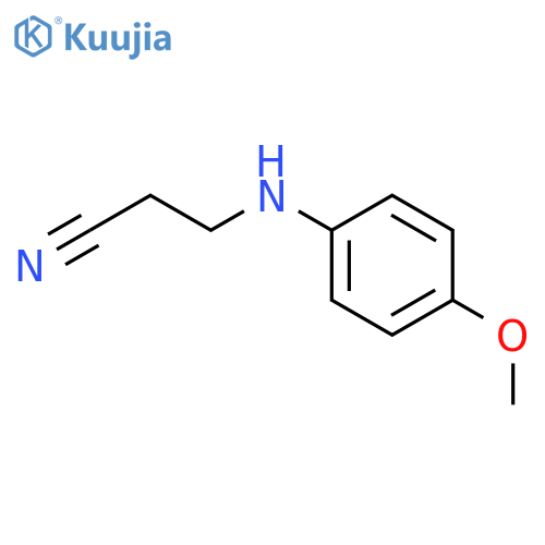 3-(4-methoxyphenyl)aminopropanenitrile structure