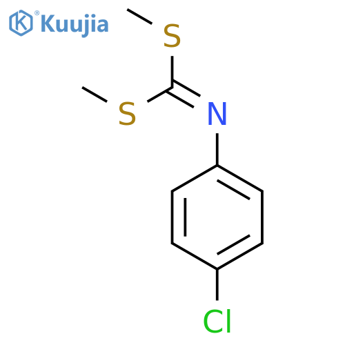 CARBONIMIDODITHIOIC ACID, (4-CHLOROPHENYL)-, DIMETHYL ESTER structure