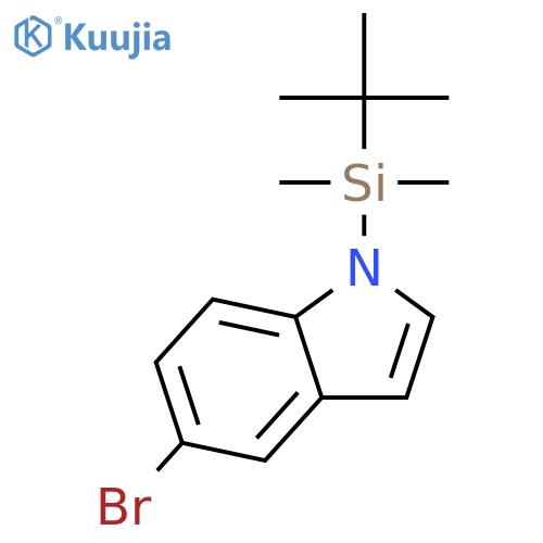 1H-Indole,5-bromo-1-[(1,1-dimethylethyl)dimethylsilyl]- structure