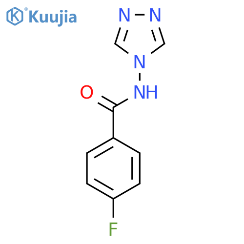 4-Fluoro-N-(4H-1,2,4-triazol-4-yl)benzenecarboxamide structure
