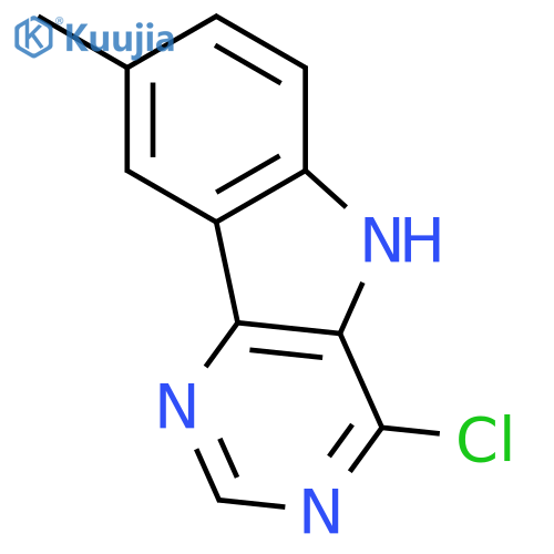4-Chloro-8-methyl-5H-pyrimido5,4-bindole structure