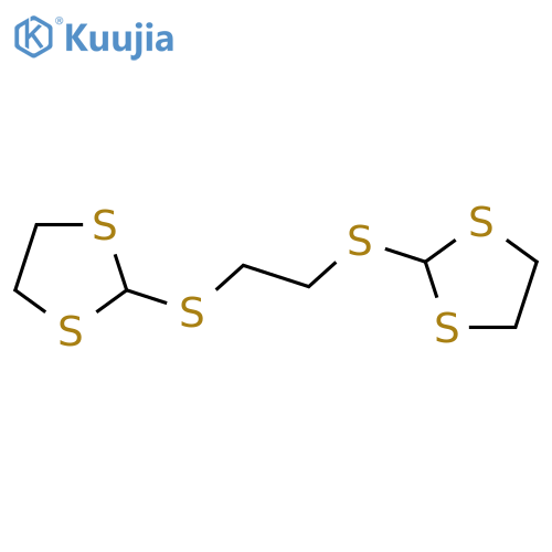 1,3-Dithiolane, 2,2'-[1,2-ethanediylbis(thio)]bis- structure