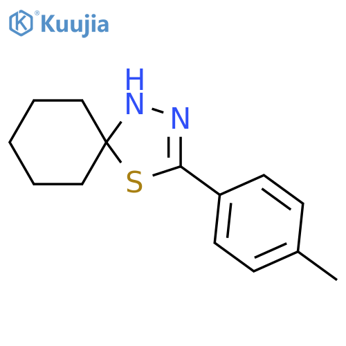 4-Thia-1,2-diazaspiro[4.5]dec-2-ene, 3-(4-methylphenyl)- structure