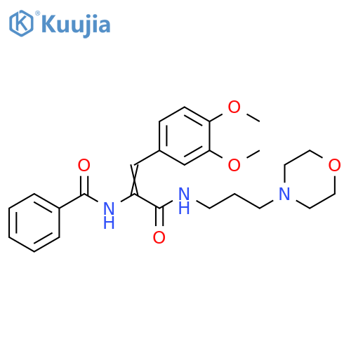 (2Z)-3-(3,4-dimethoxyphenyl)-N-3-(morpholin-4-yl)propyl-2-(phenylformamido)prop-2-enamide structure