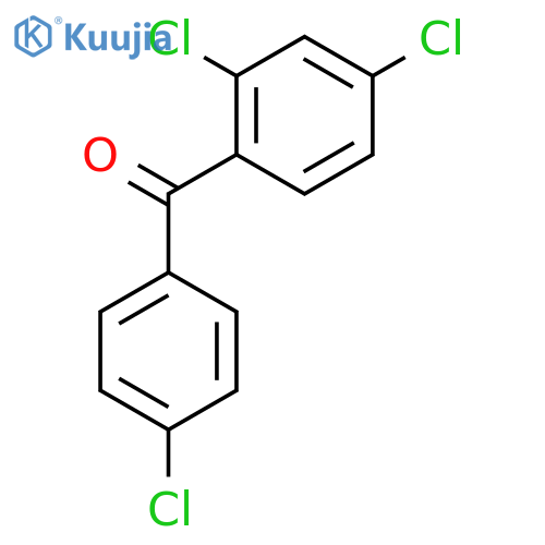 (4-chlorophenyl)(2,4-dichlorophenyl)methanone structure