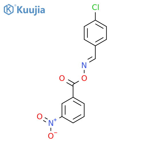 1-[(([(4-CHLOROPHENYL)METHYLENE]AMINO)OXY)CARBONYL]-3-NITROBENZENE structure
