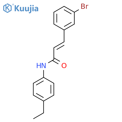 3-(3-Bromophenyl)-N-(4-ethylphenyl)acrylamide structure