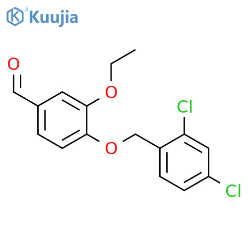 4-(2,4-Dichlorobenzyl)oxy-3-ethoxybenzaldehyde structure