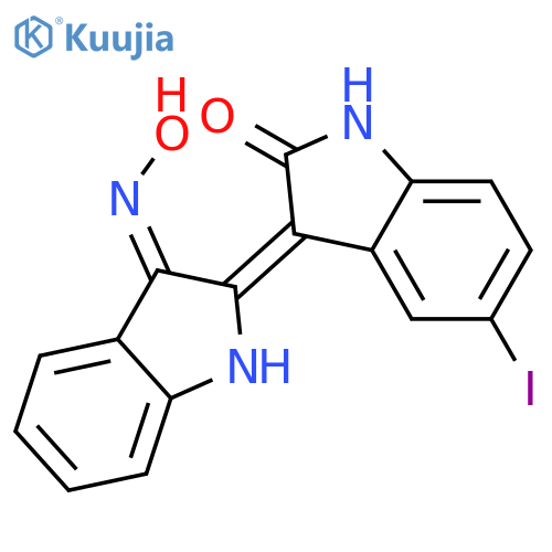 5-Iodo-indirubin-3'-monoxime structure
