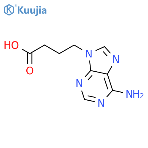 9H-Purine-9-butanoic acid, 6-amino- structure