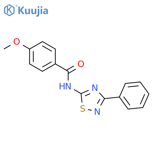 4-methoxy-N-(3-phenyl-1,2,4-thiadiazol-5-yl)benzamide structure