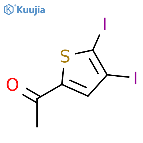 1-(4,5-Diiodothiophen-2-yl)ethanone structure