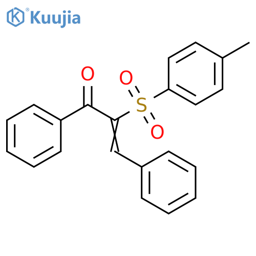2-Propen-1-one, 2-[(4-methylphenyl)sulfonyl]-1,3-diphenyl- structure