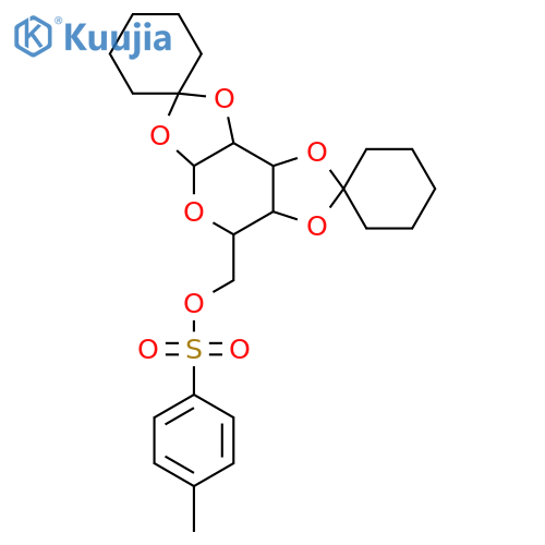 Galactose; α-D-Pyranose-form, 1,2:3,4-Di-O-cyclohexylidene, 6-tosyl structure