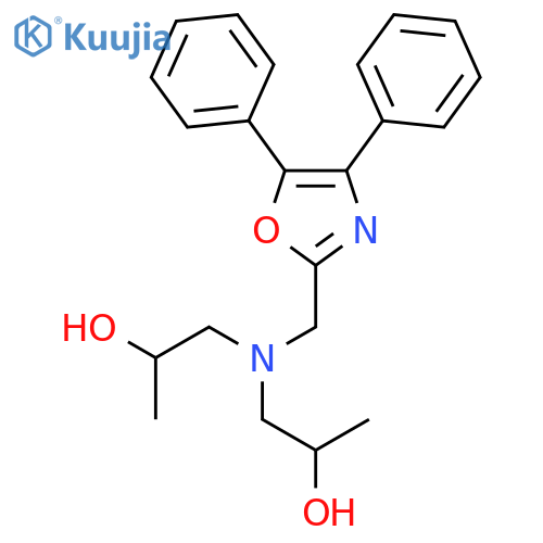 1,1'-{[(4,5-diphenyl-1,3-oxazol-2-yl)methyl]imino}dipropan-2-ol structure
