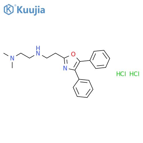 N'-[2-(4,5-diphenyl-1,3-oxazol-2-yl)ethyl]-N,N-dimethylethane-1,2-diamine dihydrochloride structure