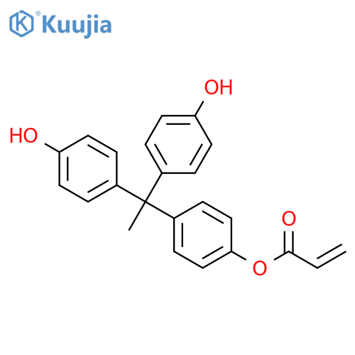 2-Propenoic acid, 4-[1,1-bis(4-hydroxyphenyl)ethyl]phenyl ester structure