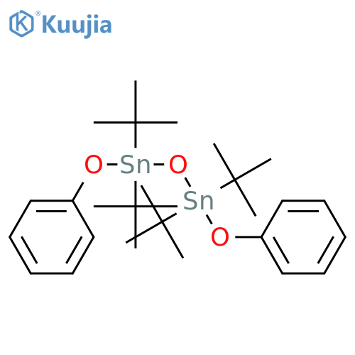 Distannoxane, 1,1,3,3-tetrakis(1,1-dimethylethyl)-1,3-diphenoxy- structure