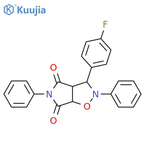 3-(4-fluorophenyl)-2,5-diphenyl-hexahydro-2H-pyrrolo3,4-d1,2oxazole-4,6-dione structure